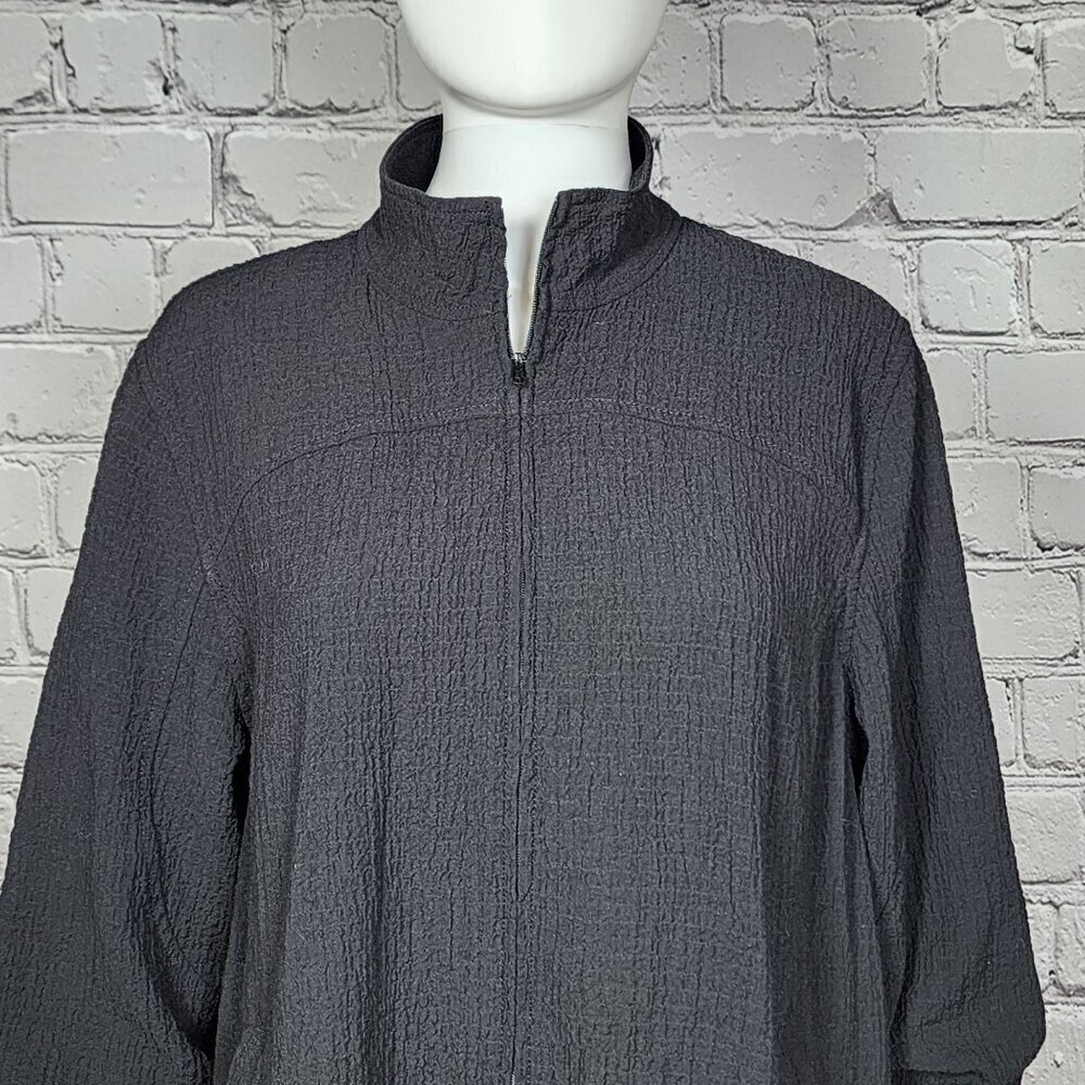 Orvis Front Zip Black Lightweight Long Sleeve Jacket, Men's Medium